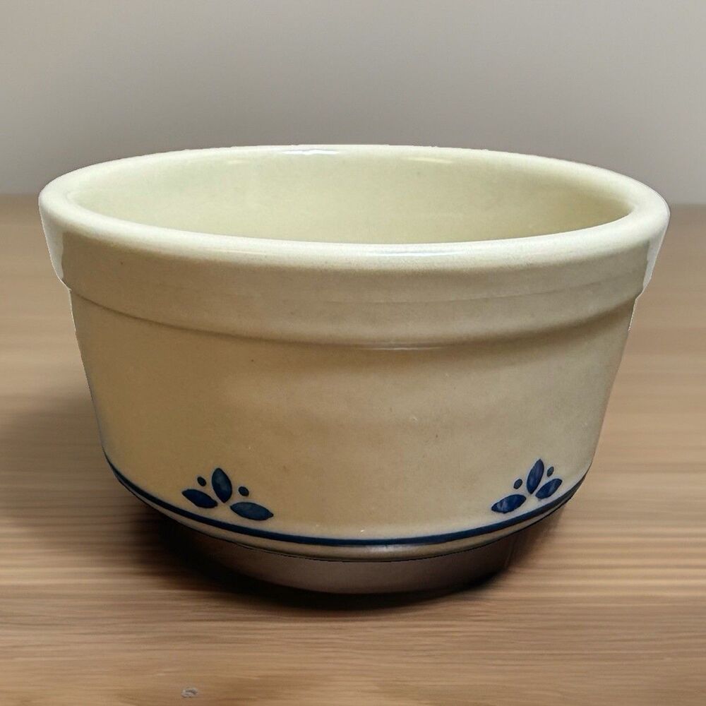 Roseville Ohio Vintage Friendship Village Stoneware Ramekin--5" Diameter